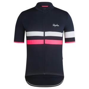 Camisas Rapha Brevet Leves Cycling Masculino Azul Marinho Rosa | HZMCQ9074